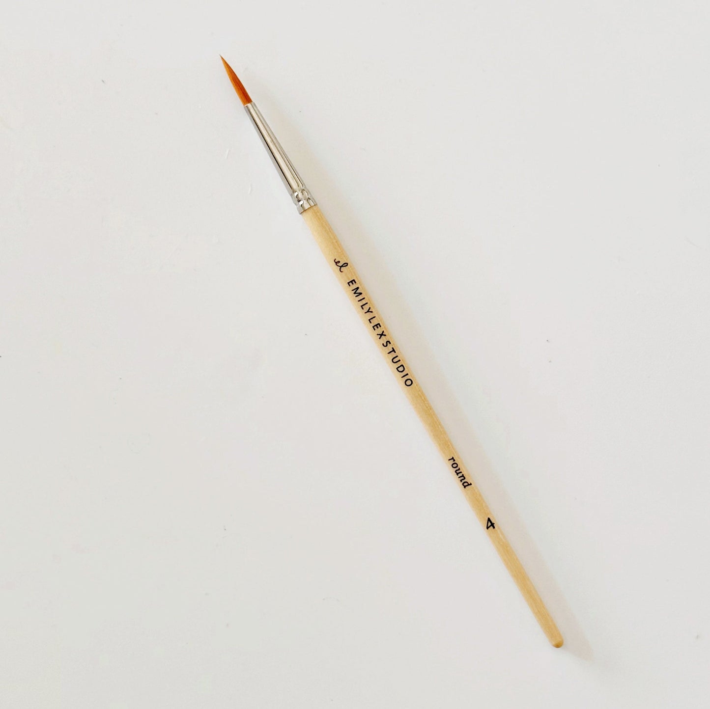 watercolor paintbrush set of five wood brushes