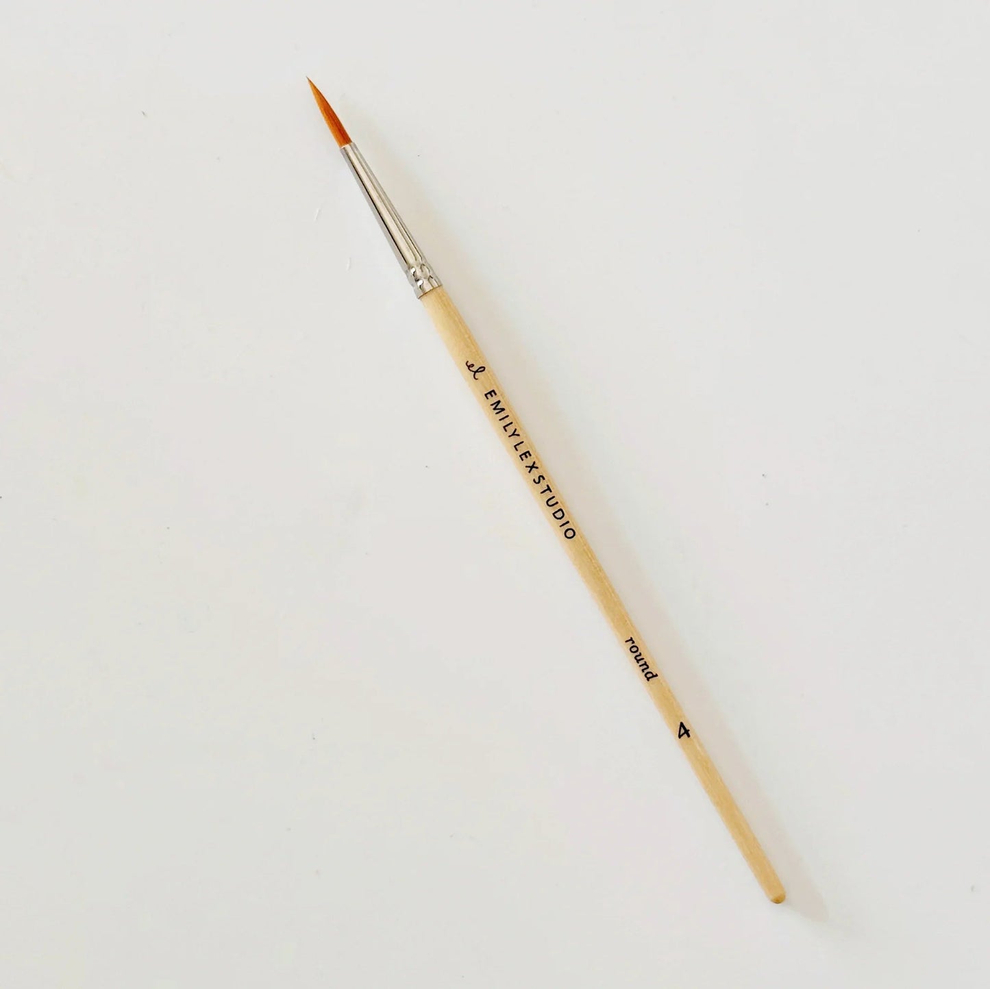 watercolor paintbrush set of five wood brushes