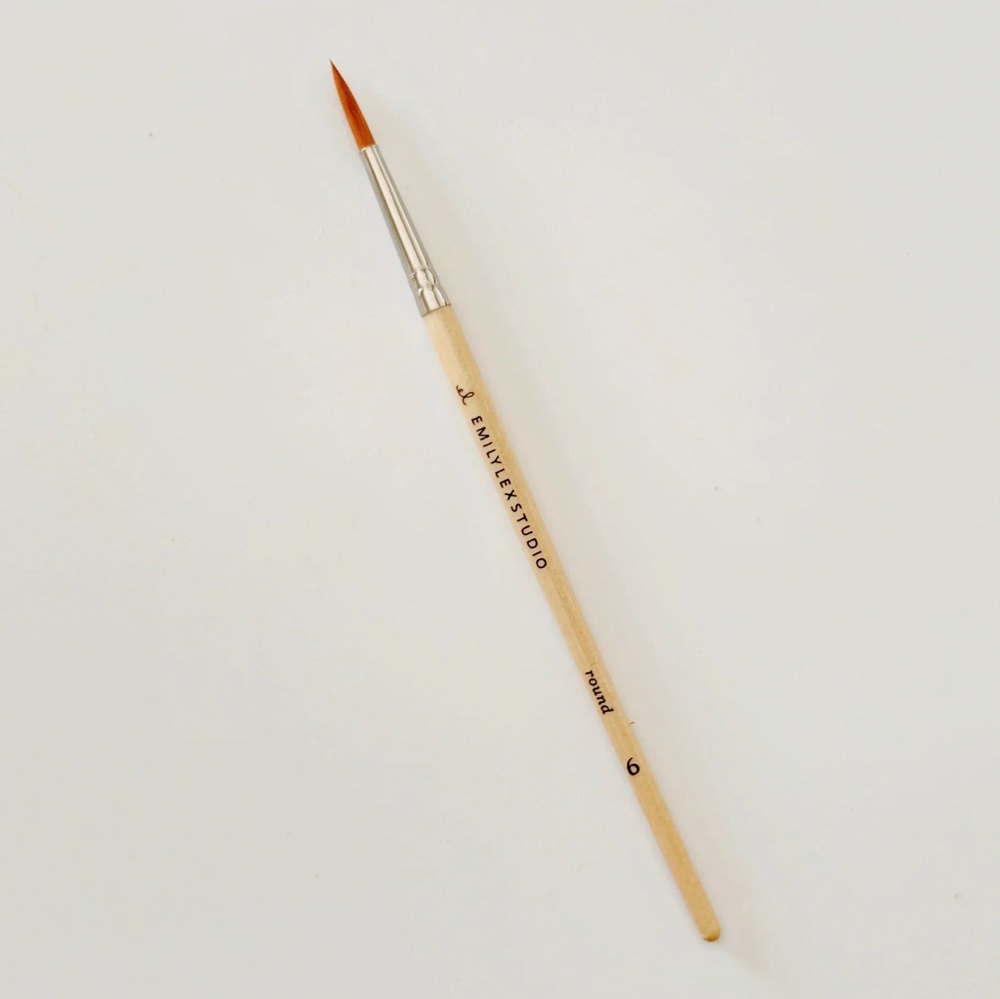 watercolor paintbrush set of five wood brushes