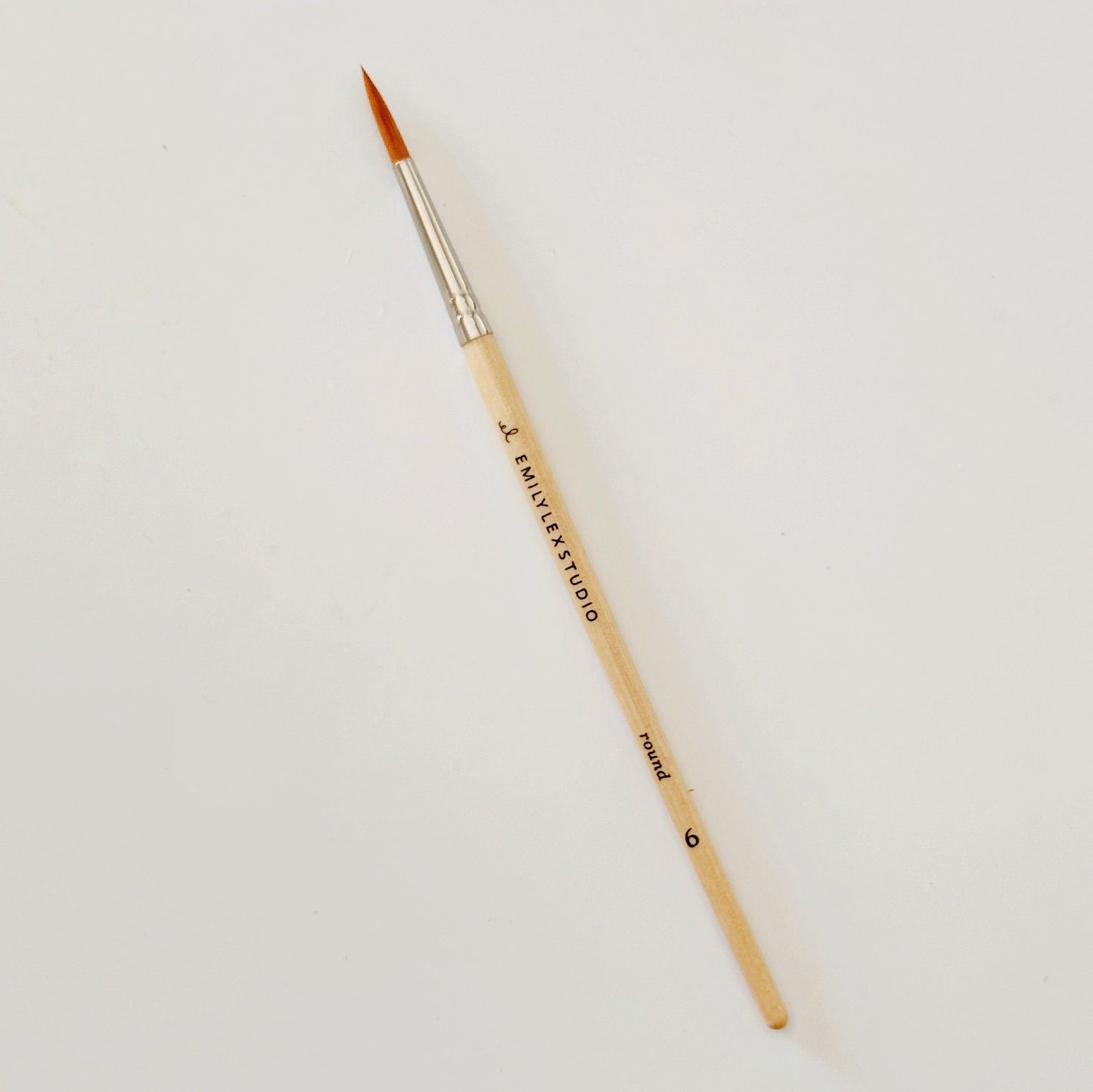 watercolor paintbrush set of five wood brushes