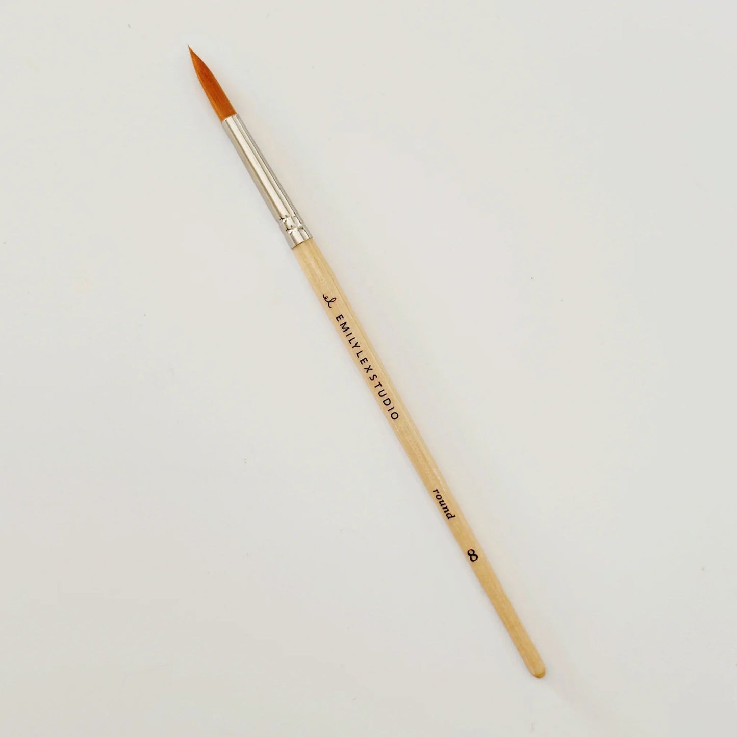 watercolor paintbrush set of five wood brushes