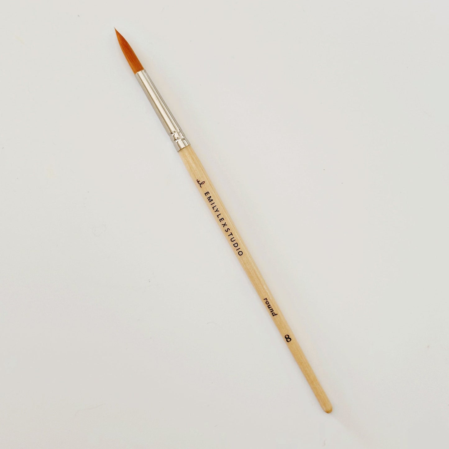 watercolor paintbrush set of five wood brushes