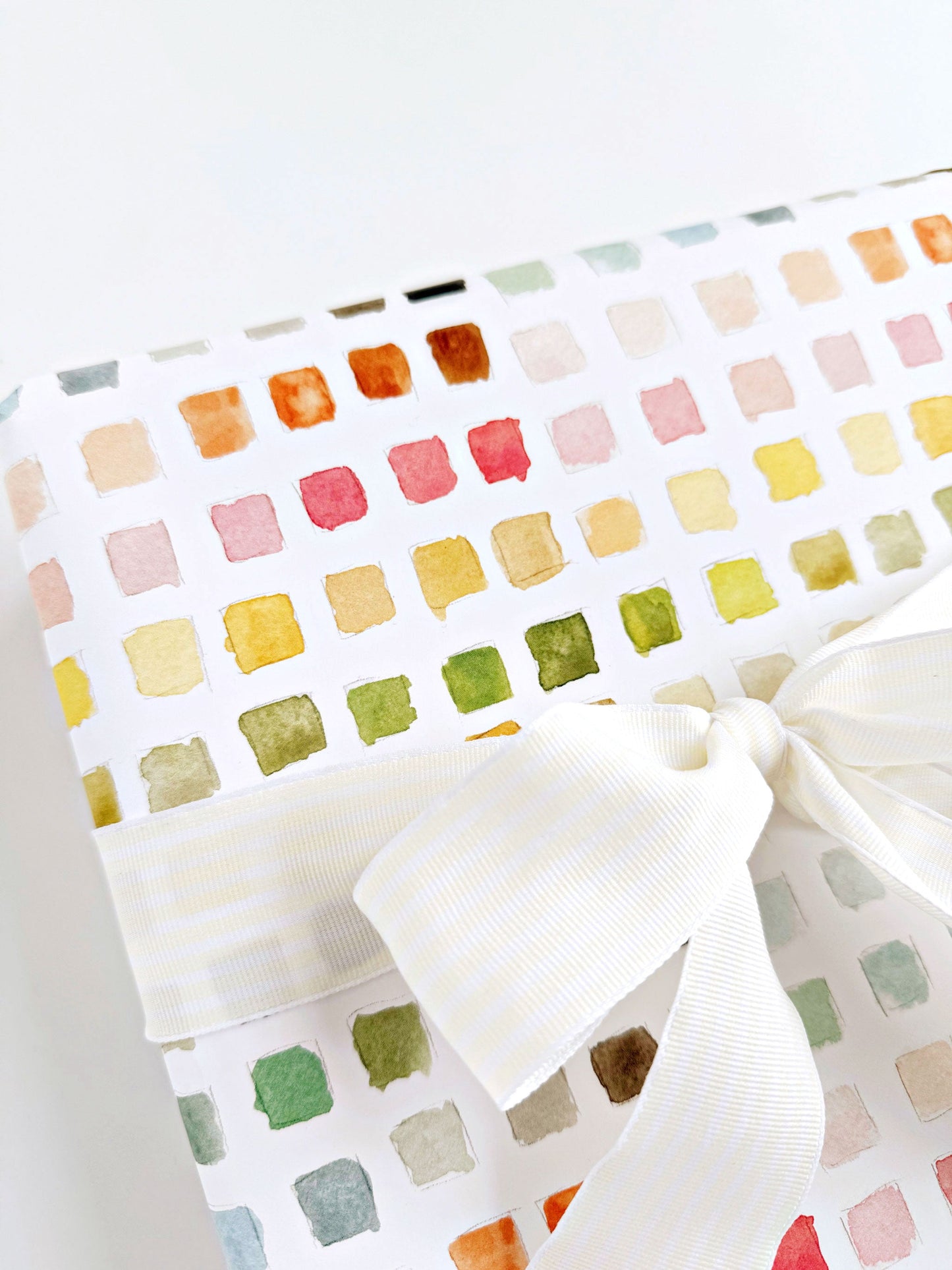 paint swatch gift wrapping paper