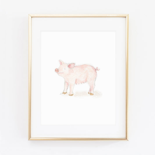 pig art print