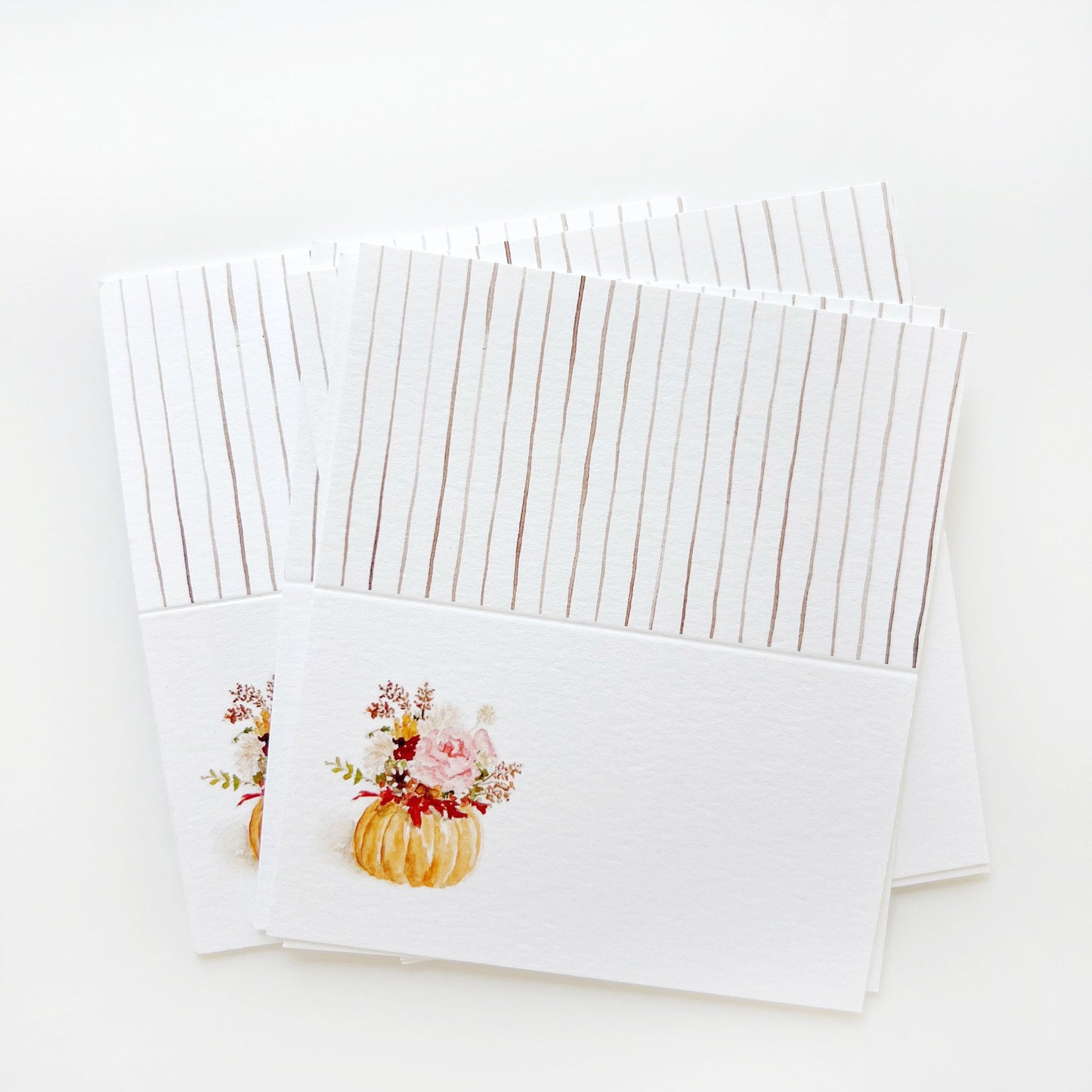 pumpkin bouquet place cards