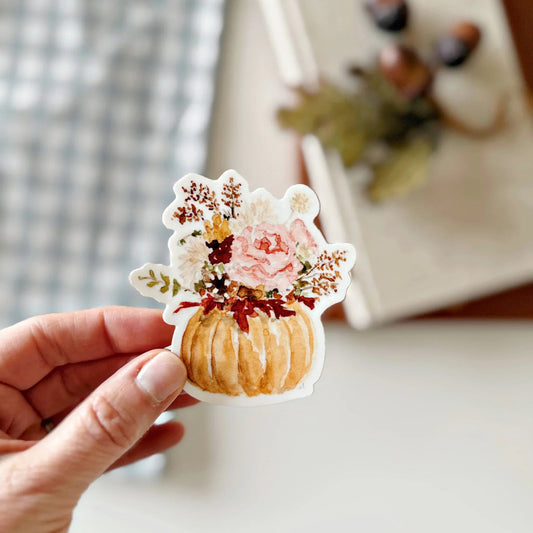 pumpkin bouquet sticker