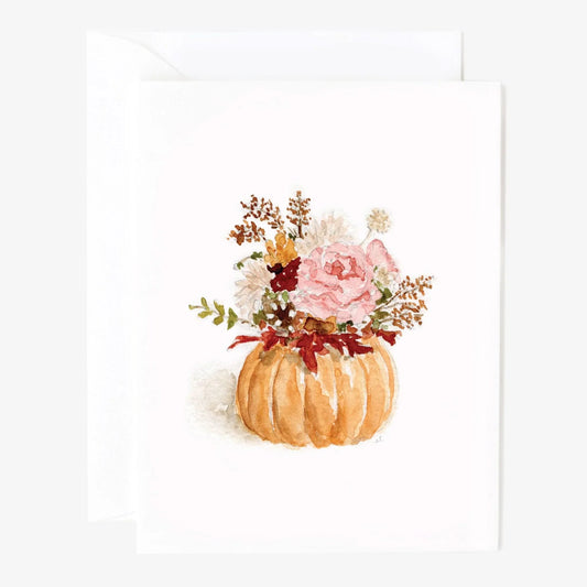 pumpkin bouquet notecard