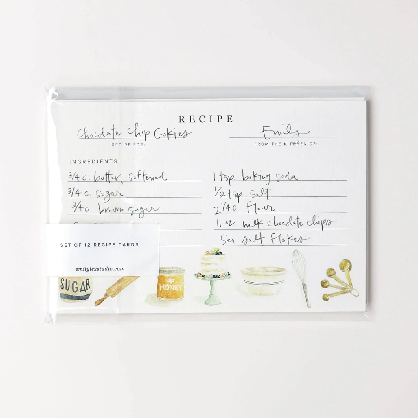 baking recipe cards - emily lex studio