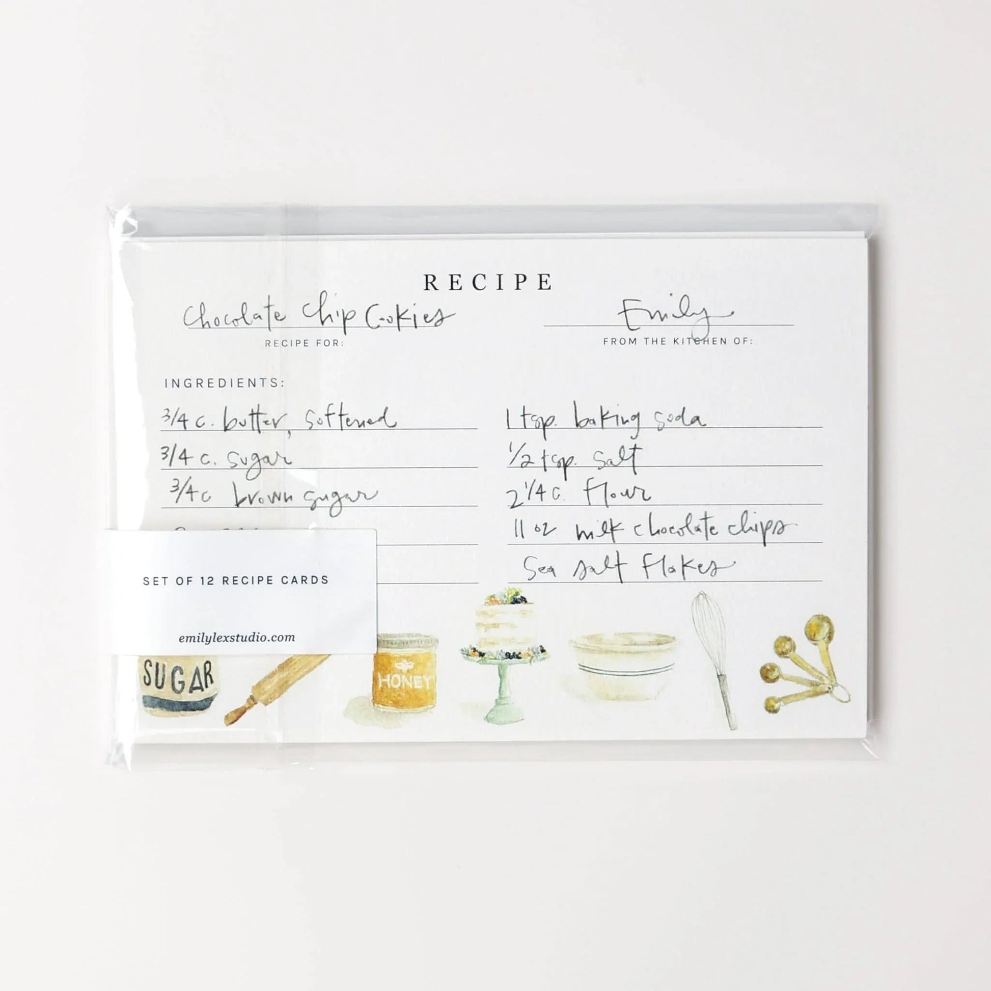 baking recipe cards - emily lex studio