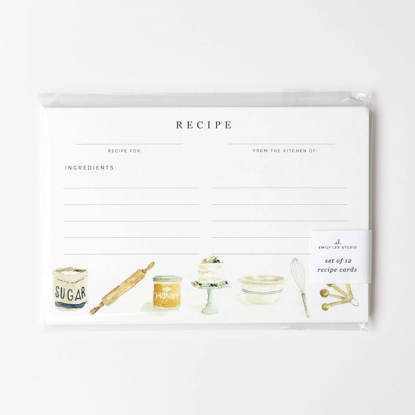 baking recipe cards - emily lex studio
