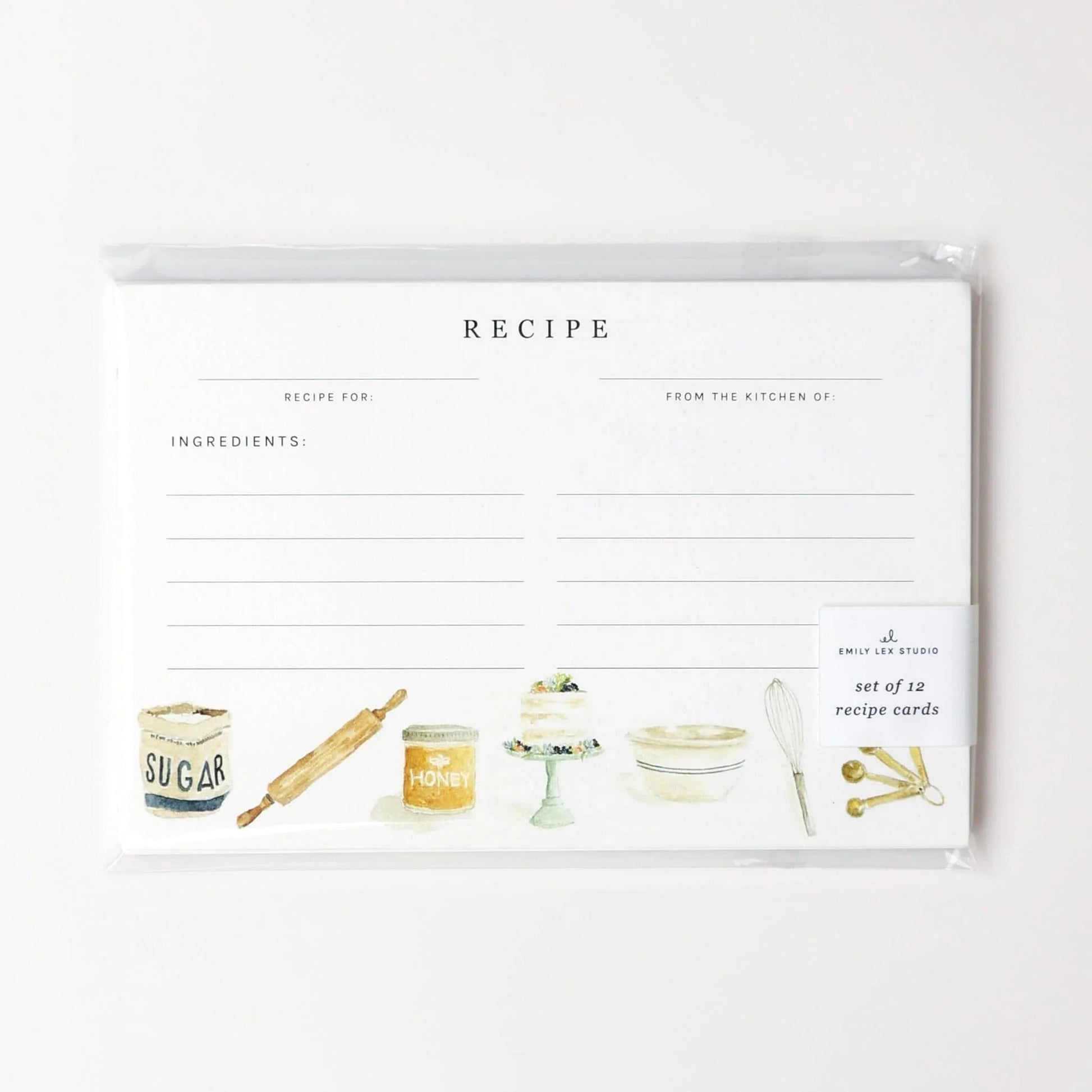 baking recipe cards - emily lex studio