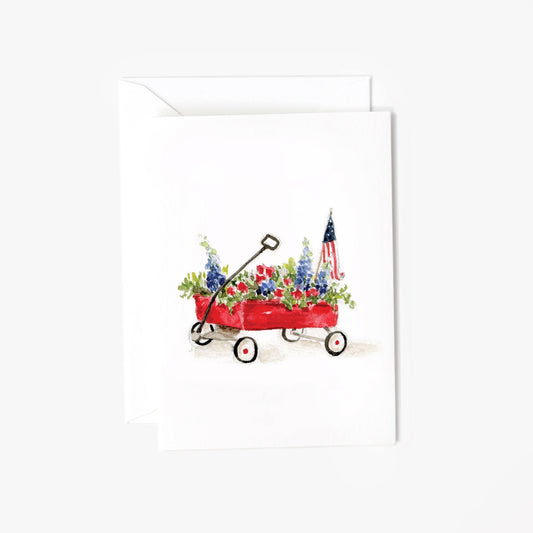 red wagon mini enclosure notecard