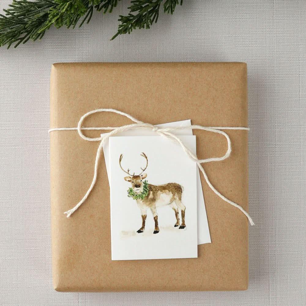 reindeer mini notecard - emily lex studio