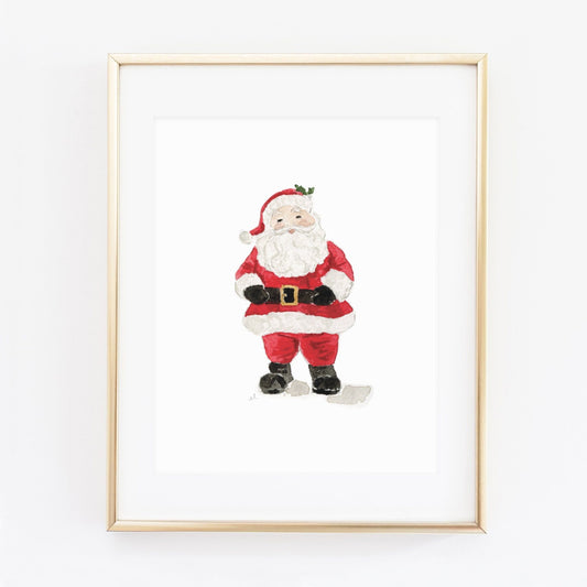 santa art print - emily lex studio