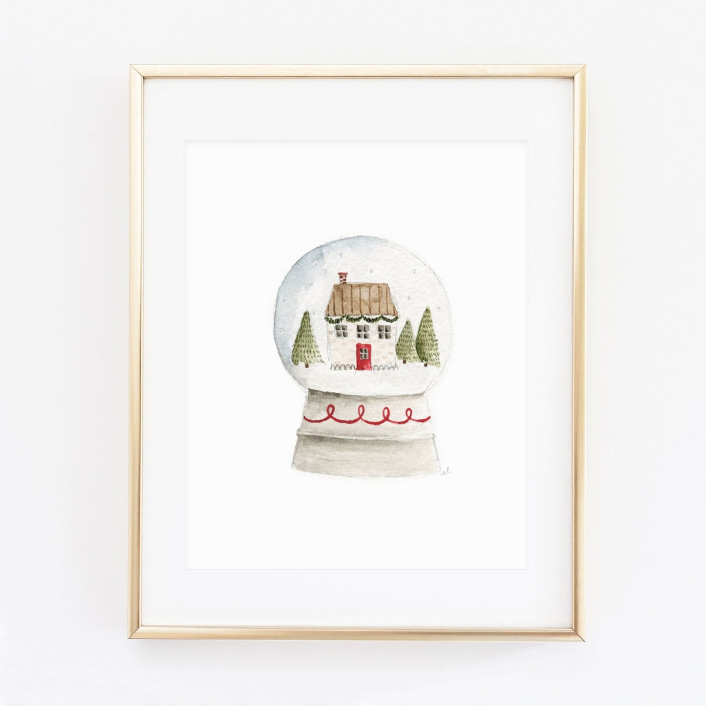 snowglobe art print