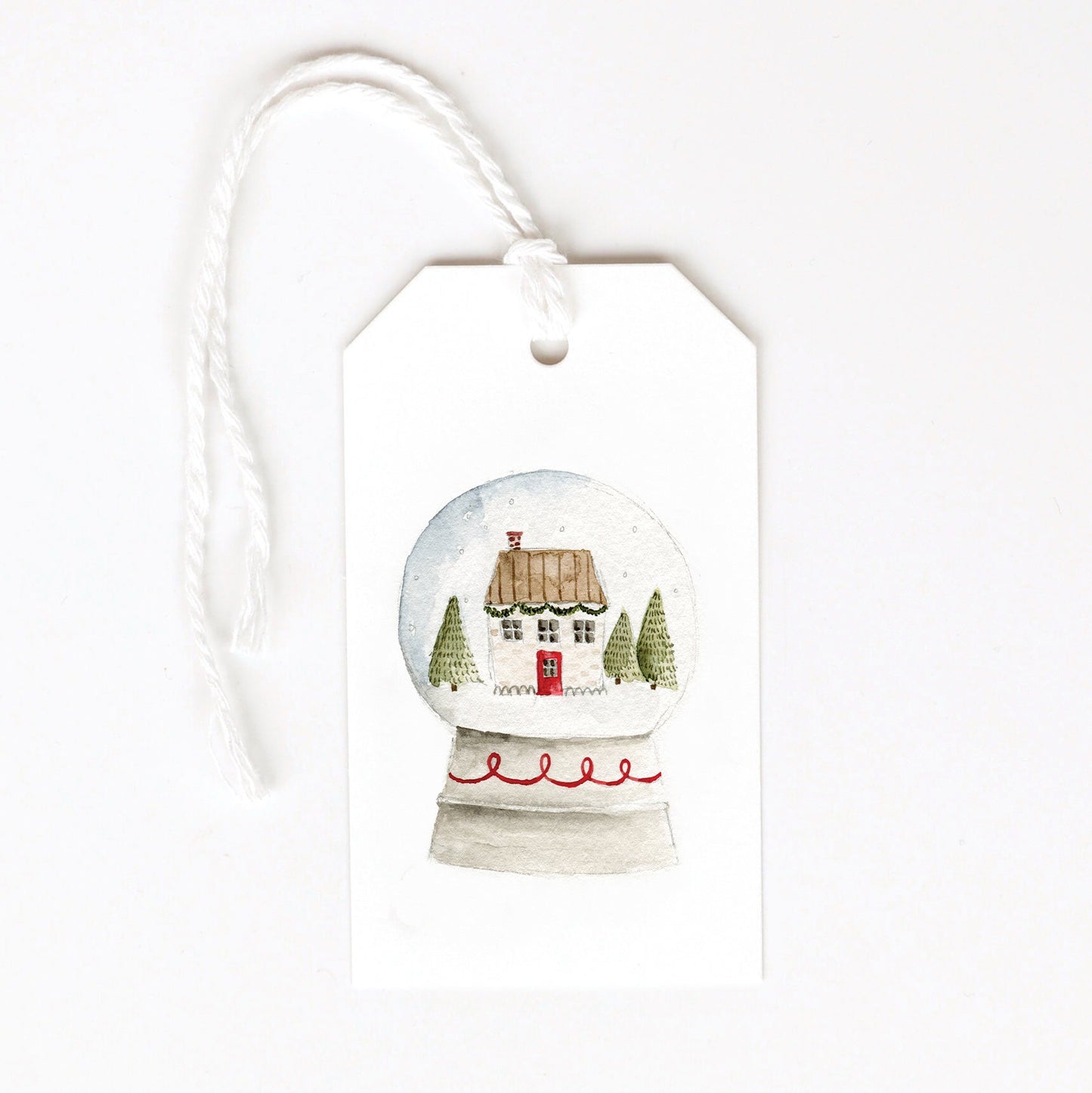 snowglobe gift tags