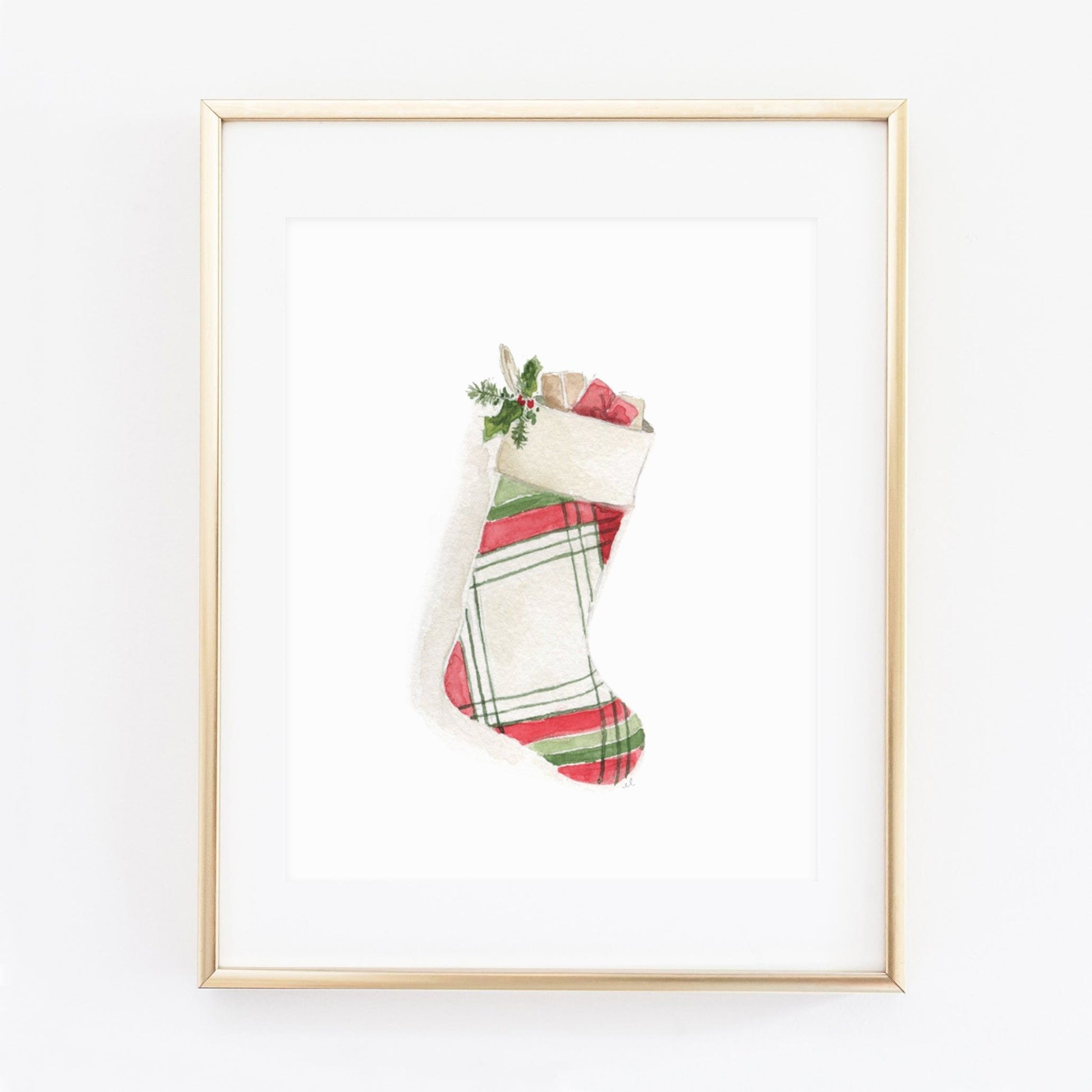 stocking art print - emily lex studio