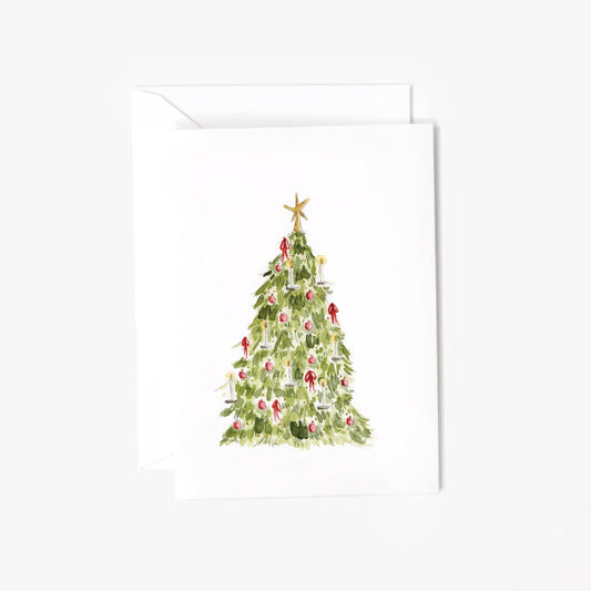nutcracker tree mini notecard