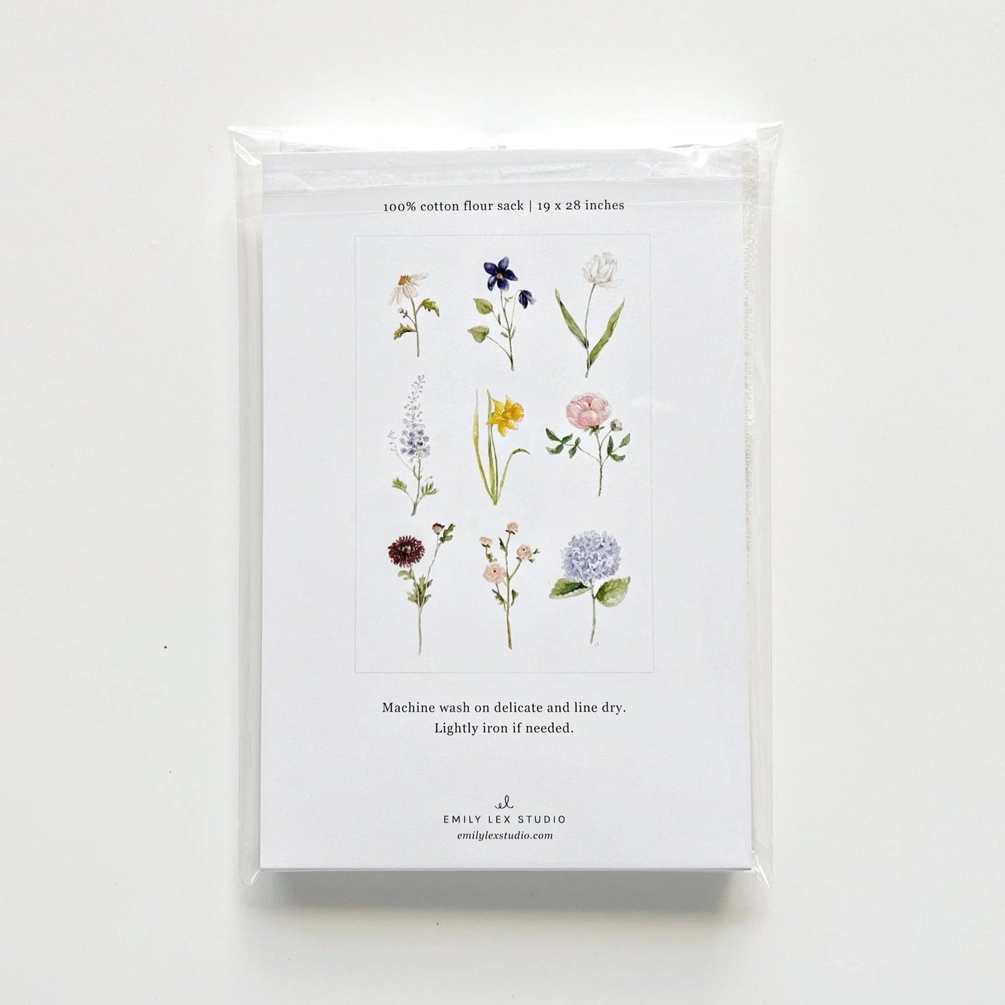 garden flowers tea towel - emily lex studio