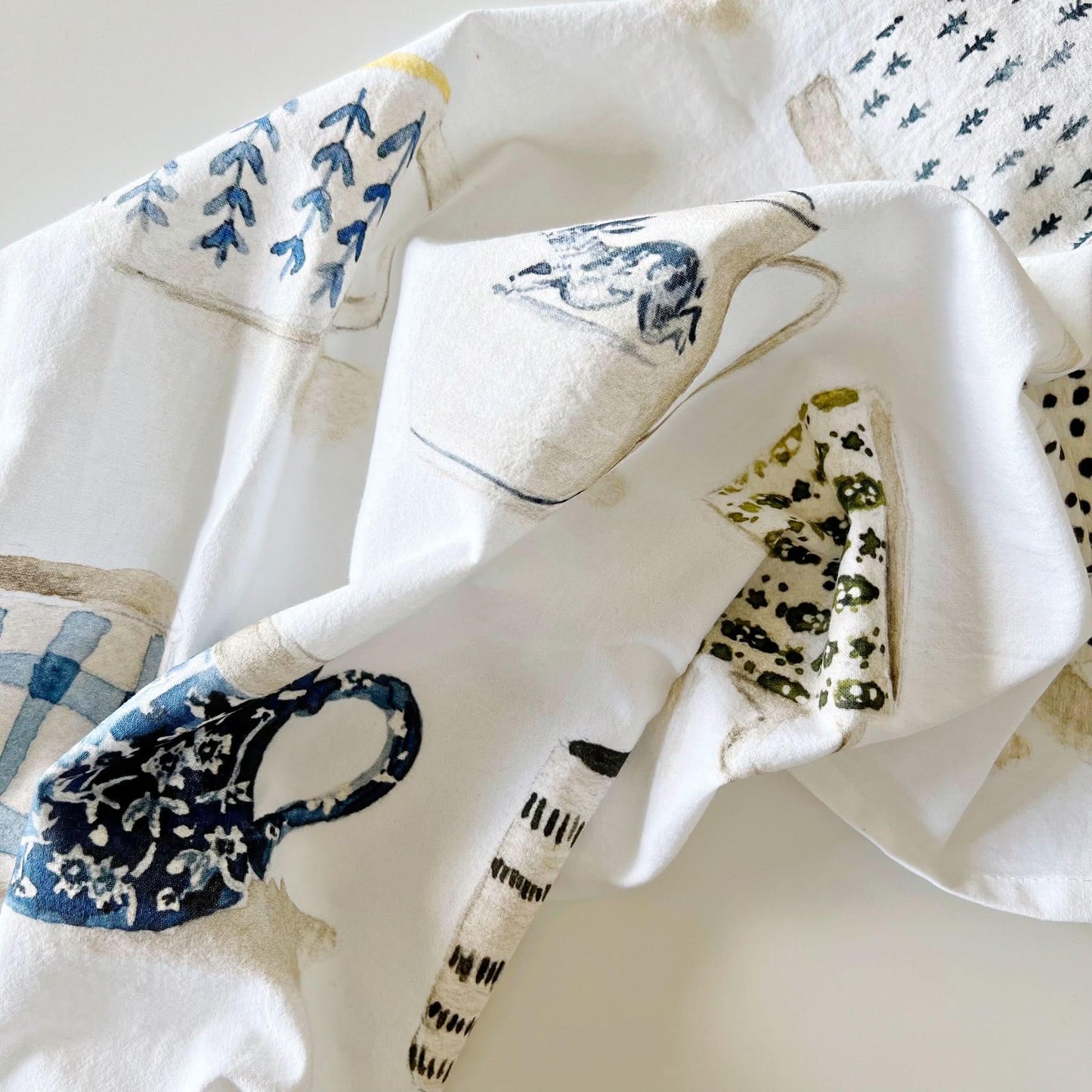 mugs cotton flour sack tea towel