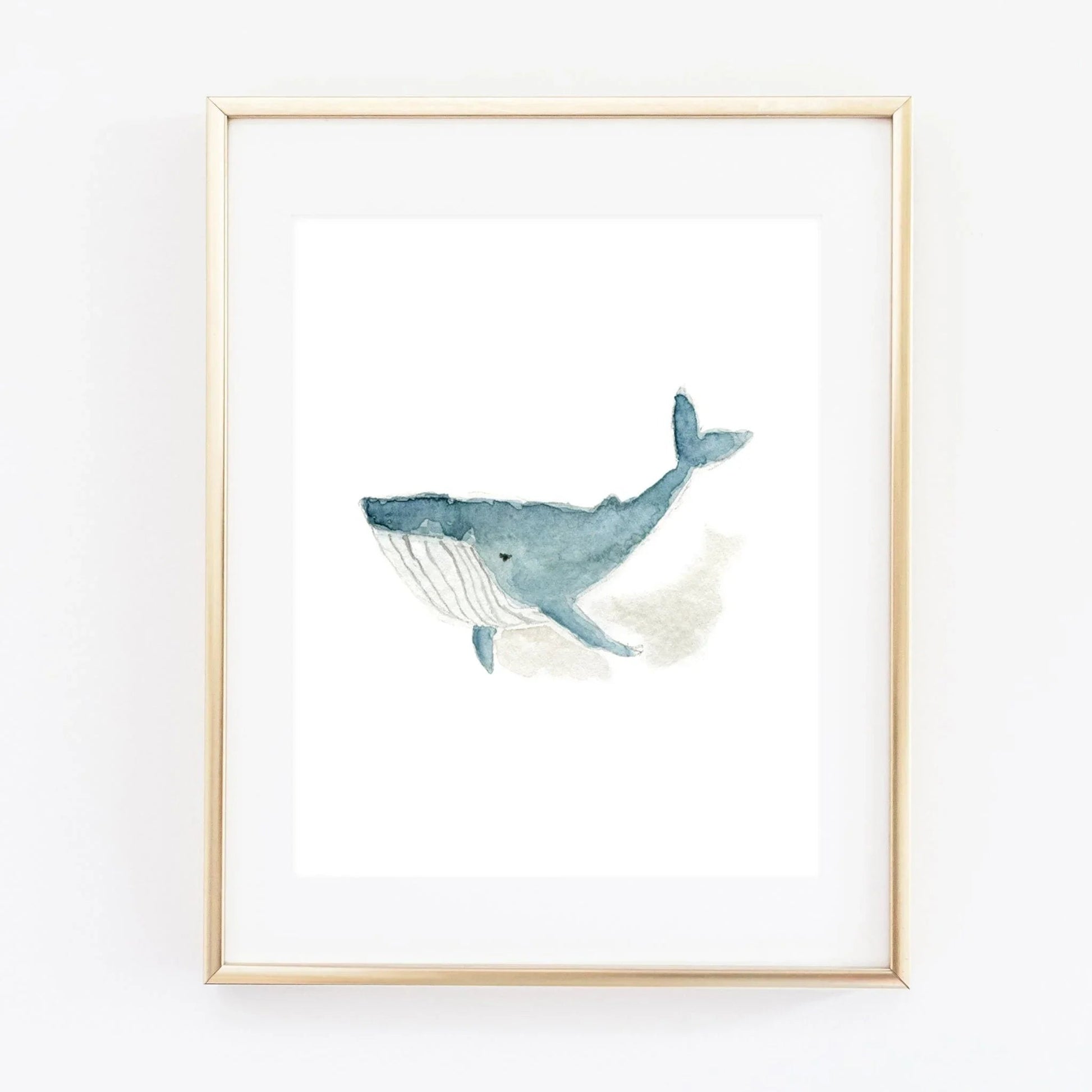 whale art print - emily lex studio