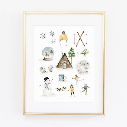 winter art print