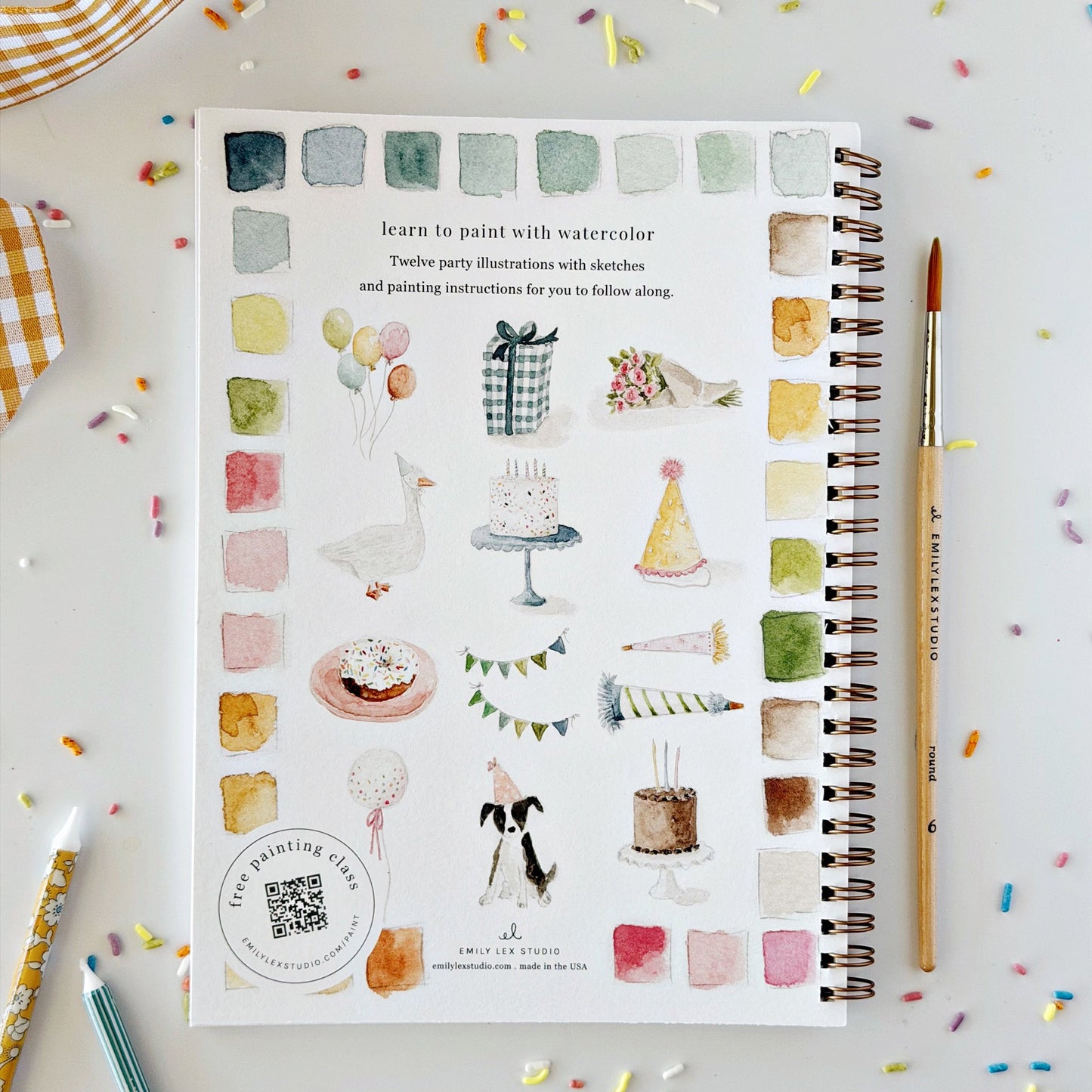 celebrate watercolor workbook