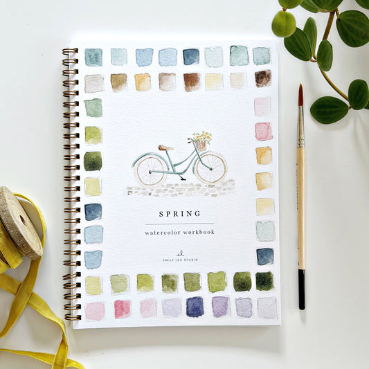 spring watercolor workbook