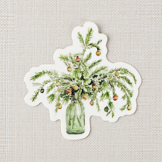 christmas boughs sticker