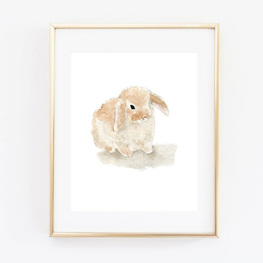 bunny art print - emily lex studio