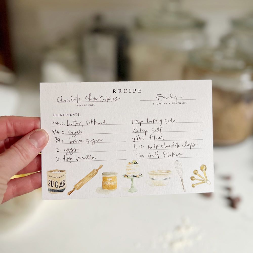 baking recipe cards - emily lex studio