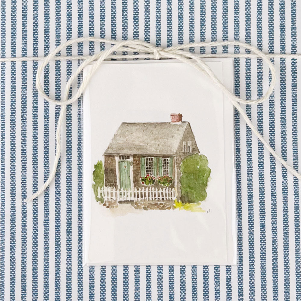 cottage mini notecard