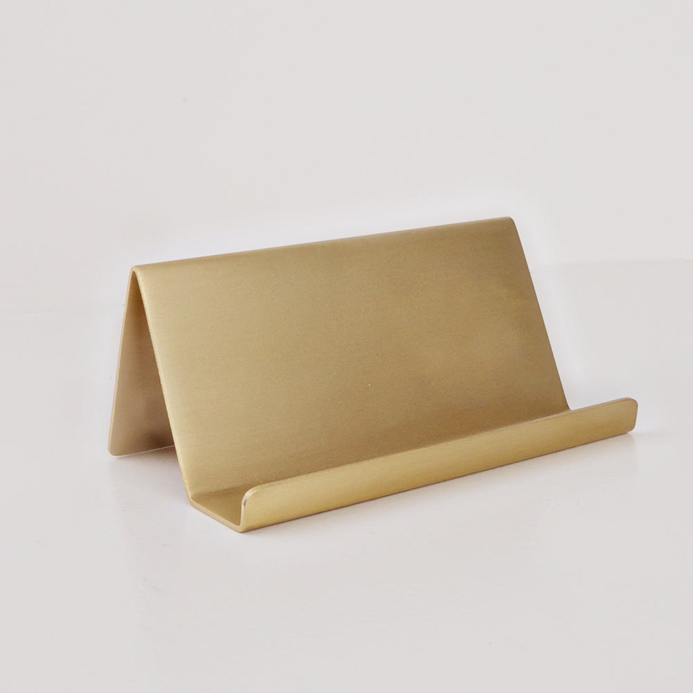 brass card holder