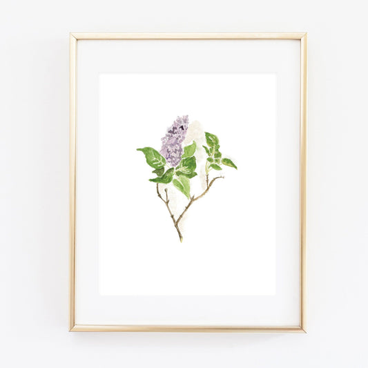 lilac art print - emily lex studio