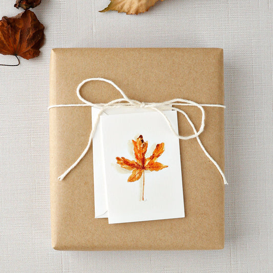 maple leaf mini notecard