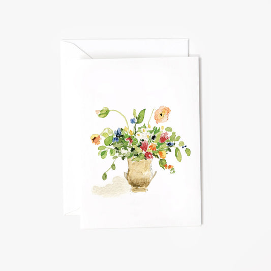 bouquet mini notecard