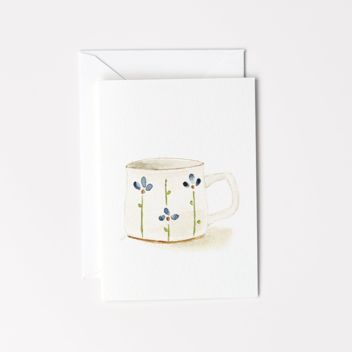 flower mug mini notecard