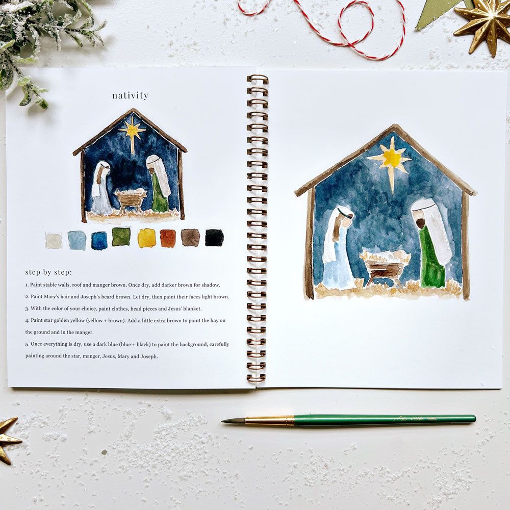 Christmas watercolor workbook – Emily Lex Studio Wholesale