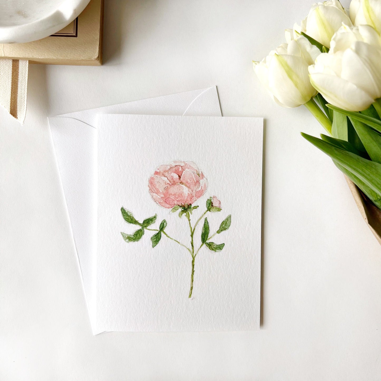 garden rose notecards