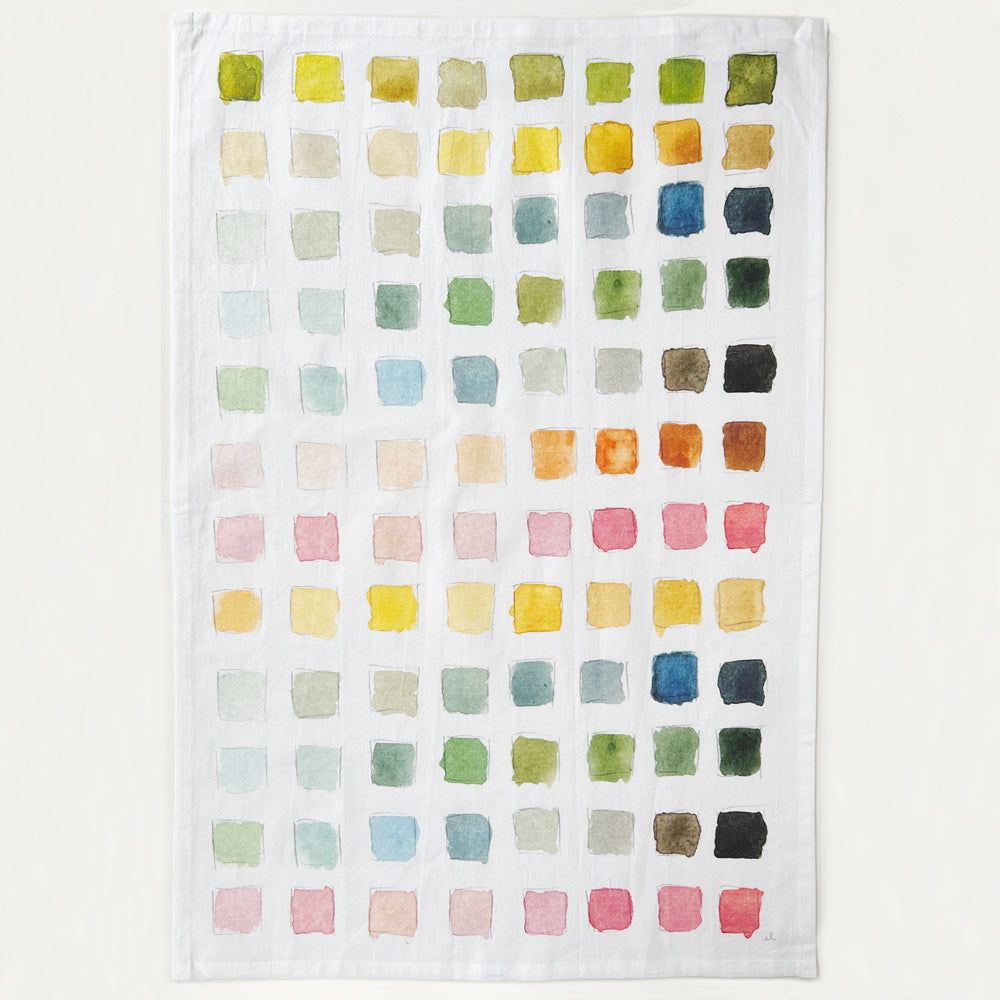tea towel - paintswatch - emily lex studio