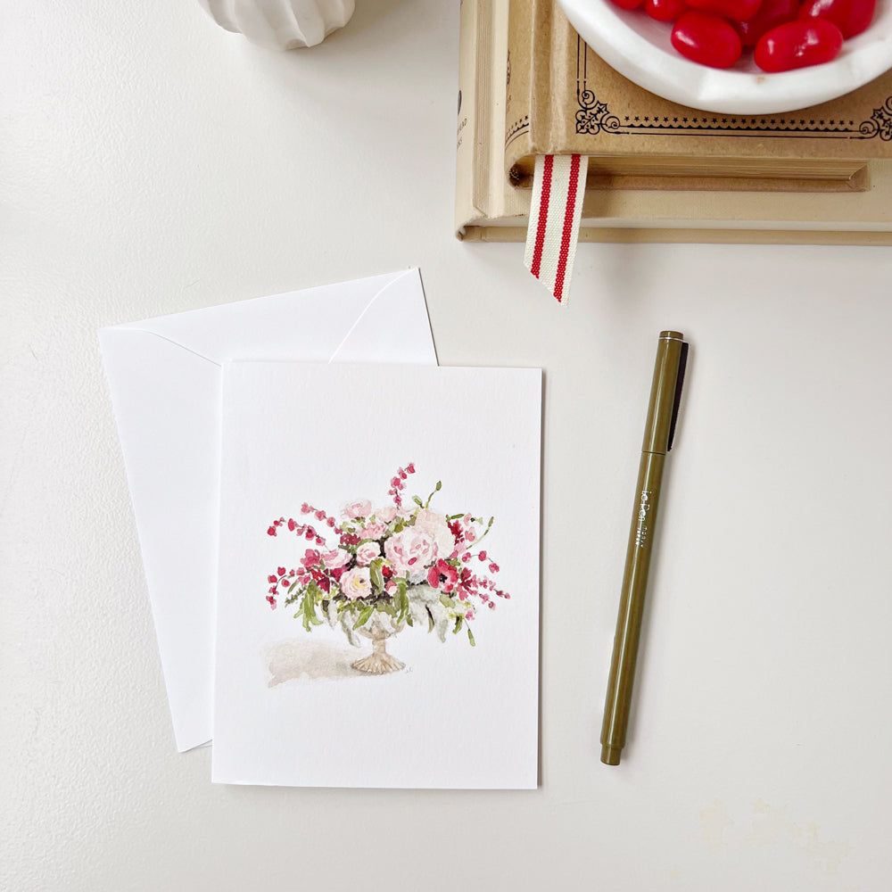 pinks bouquet notecards - emily lex studio