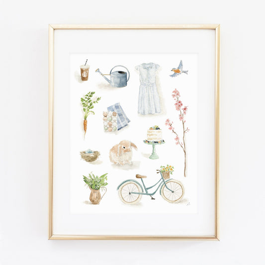 springtime art print - emily lex studio