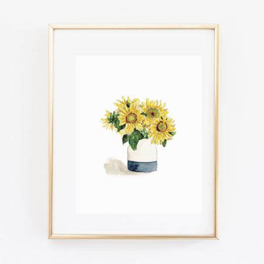 sunflowers art print - emily lex studio