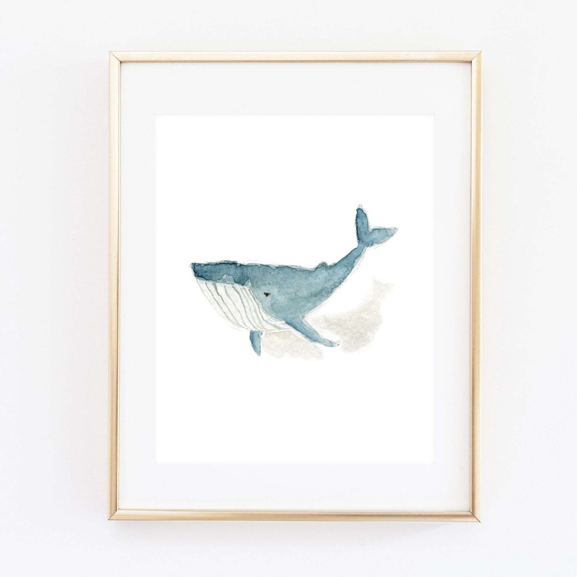 whale art print - emily lex studio